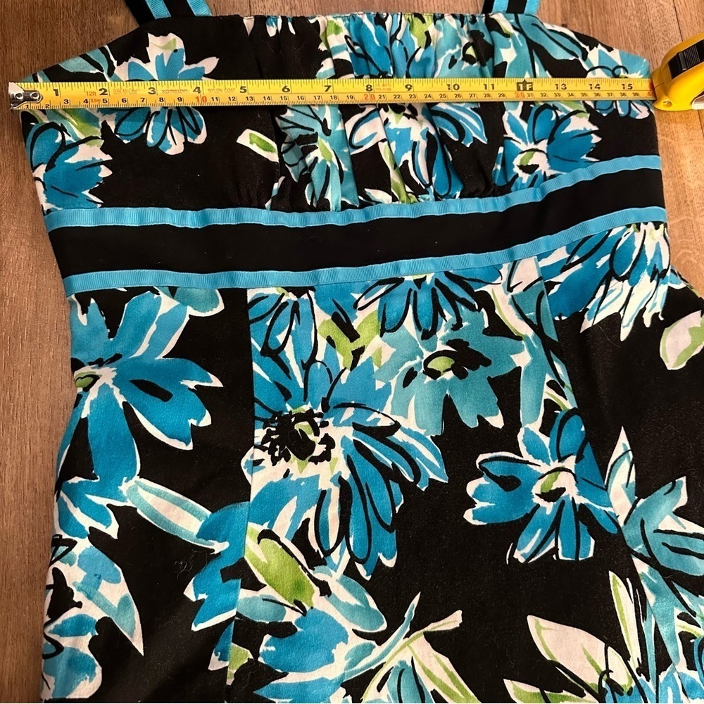 R&K Floral Print Colorblock Dress Size 8P - Picture 8 of 9